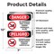 Signmission No Swimming Pool Closed Chemicals Bilingual Danger Sign, Vinyl Decal, 7in W x 10in L, 2PK OS-2PACK-DS-D-710-VS-1627 - alternate 5